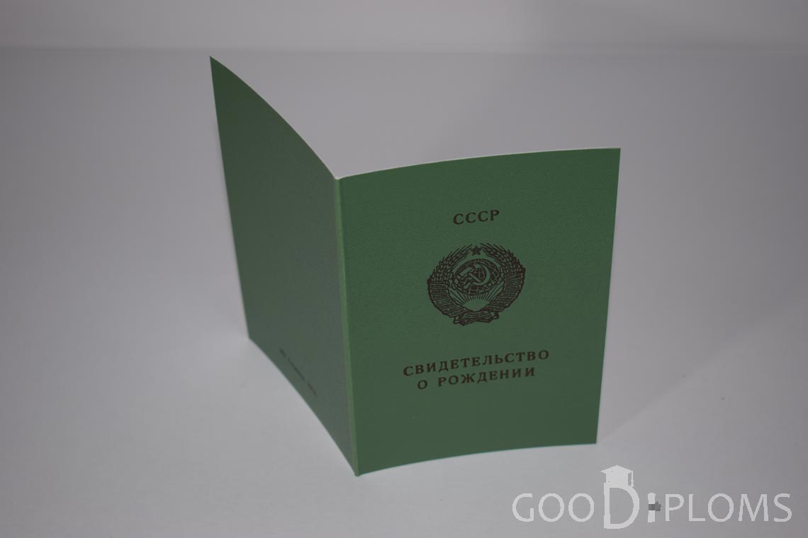 Свидетельство о Рождении Грузинской ССР - обратная сторона - Житомир
