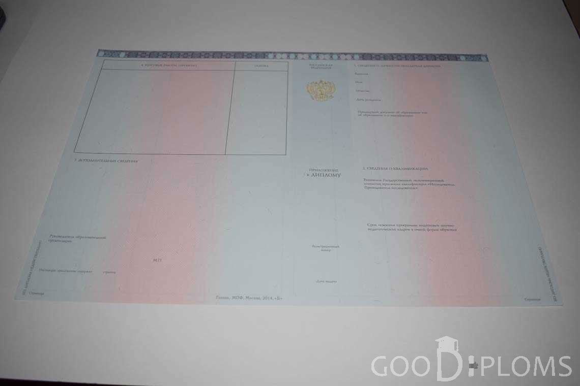 Приложение к Диплому Адъюнктуры период выдачи 2014-2020 -  Житомир