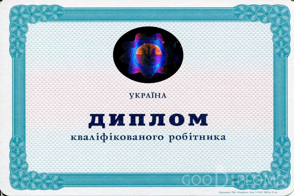 Украинский диплом пту - Житомир
