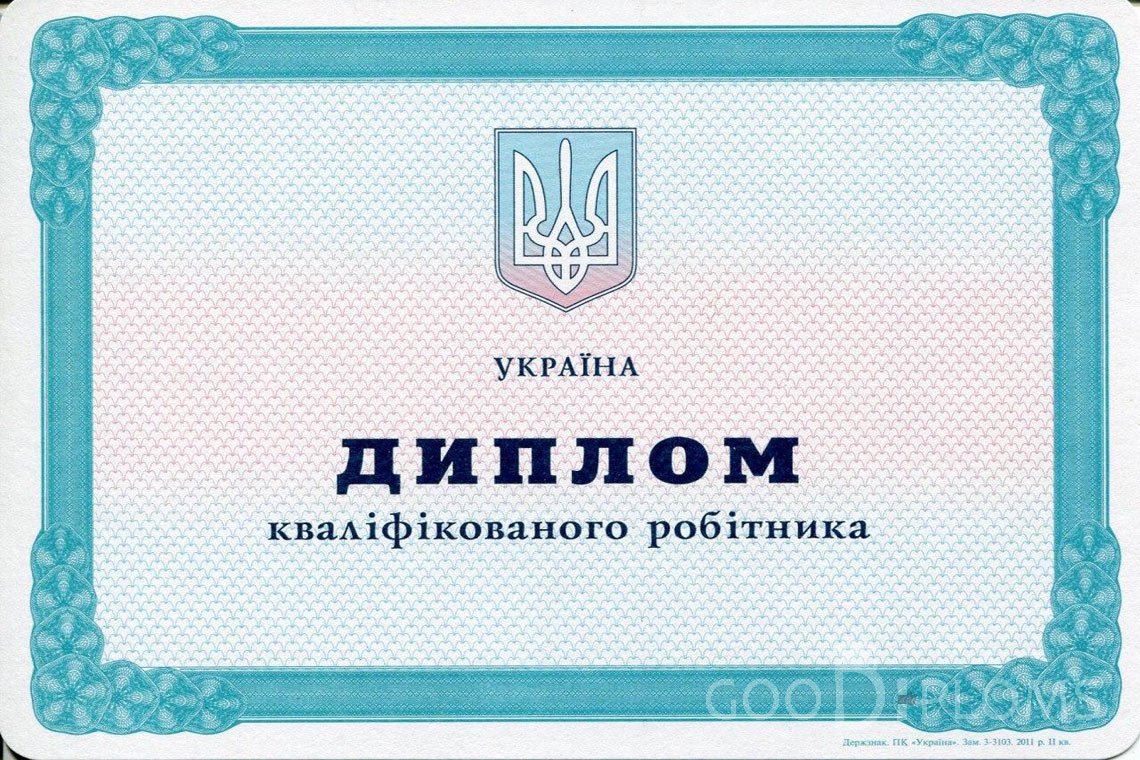 Украинский диплом пту - Житомир