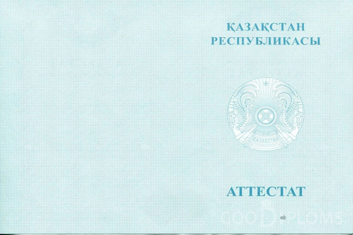 Казахский аттестат за 11 класс - Обратная сторона- Житомир